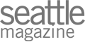 The image contains the text "Seattle magazine" in a bold and modern typeface.