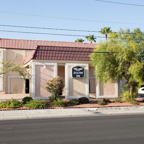 A small building with a sign reading 